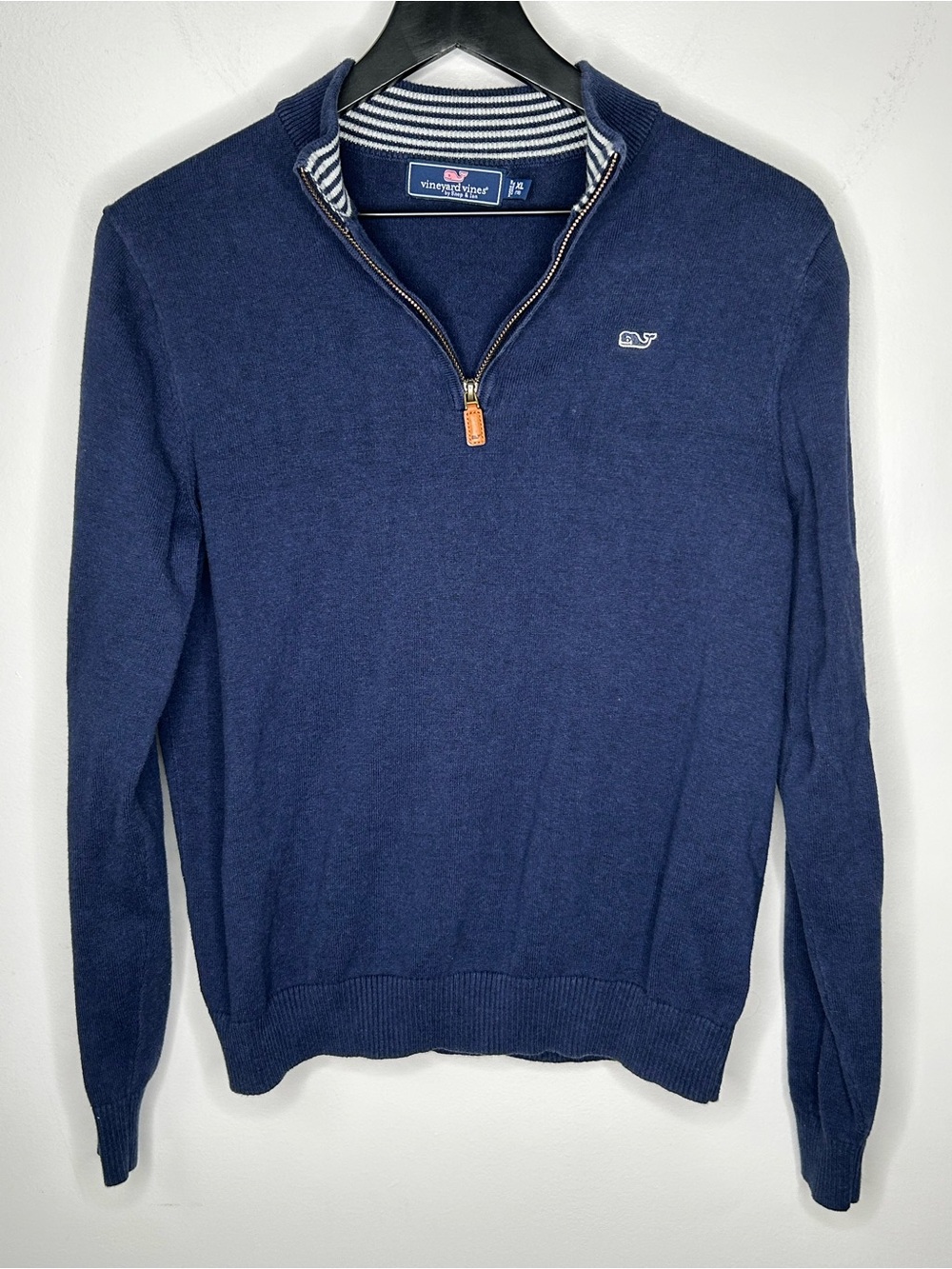 Vineyard Vines Blue Quarter Zip Pullover Size Boys XL (18)